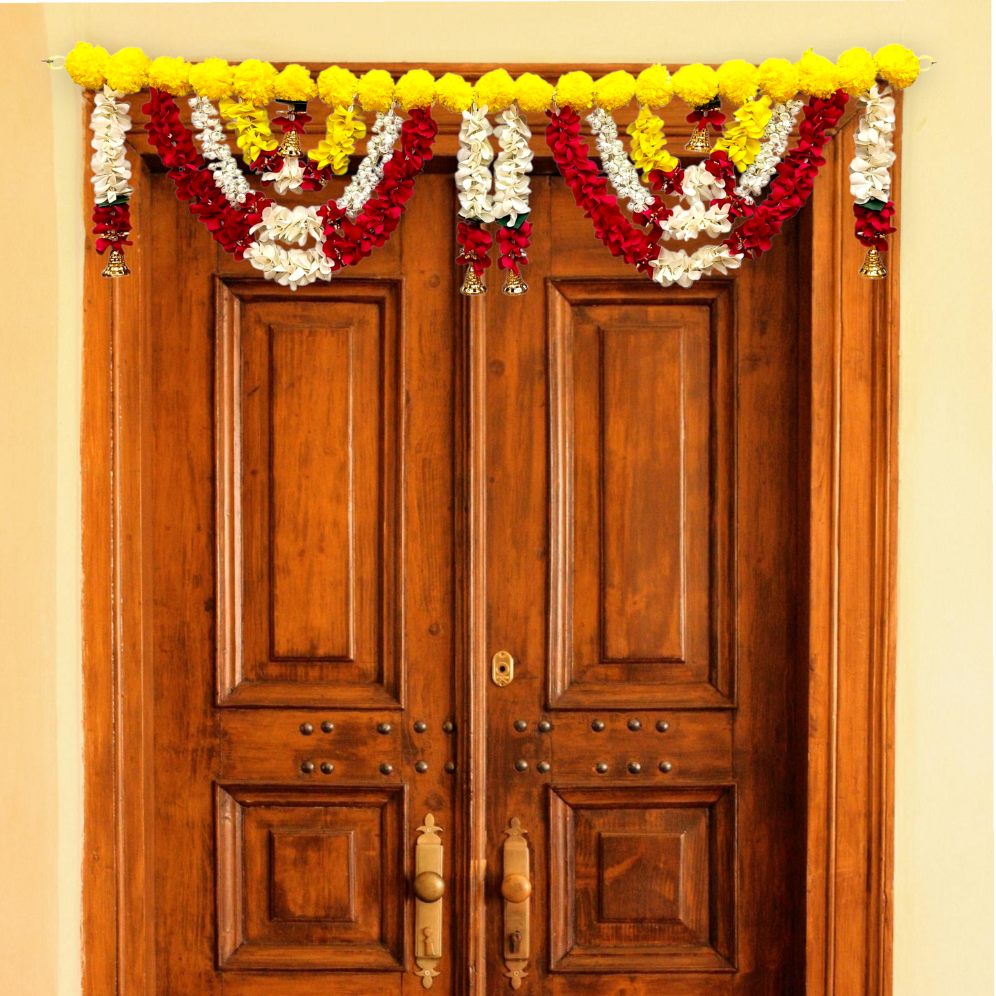 40 inch Marigold Toran for Door | Artificial Genda Flower Hanging Decor