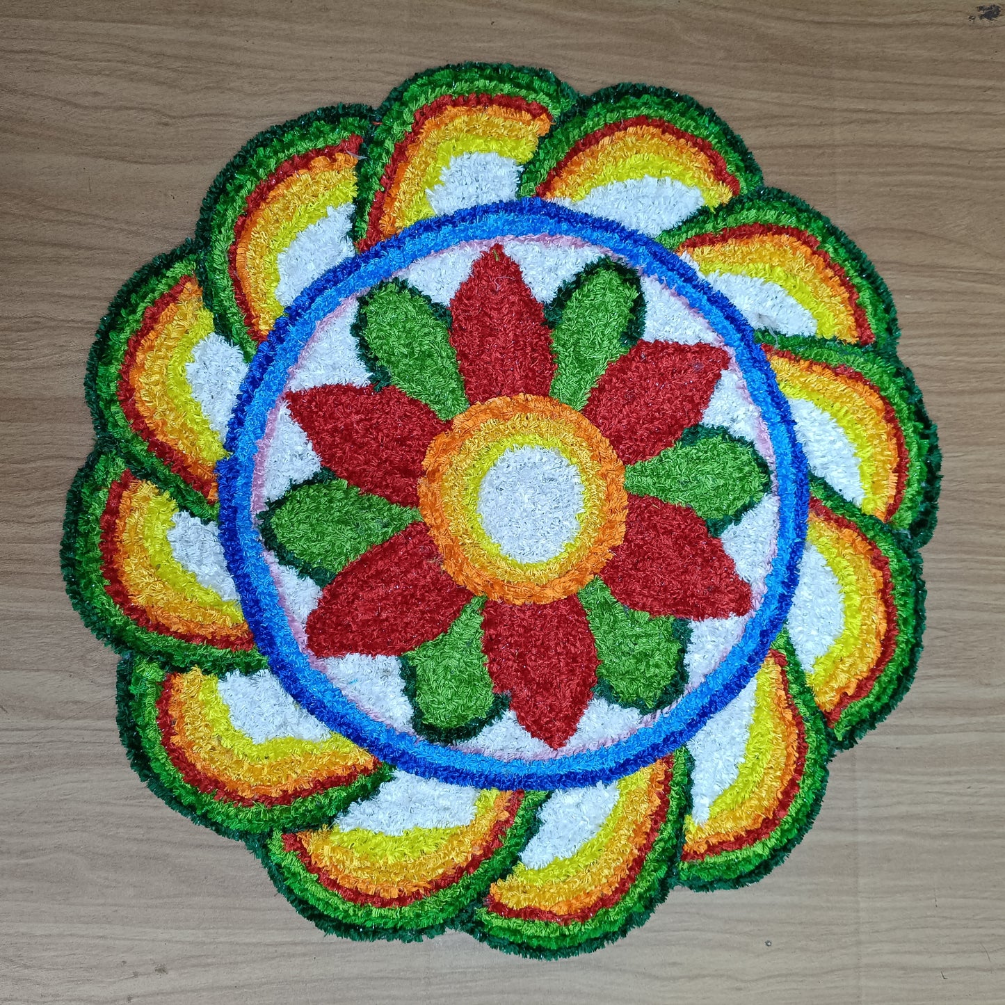 2ft Handicrafts Rexine Rangoli Mat for Festive & Home Decoration