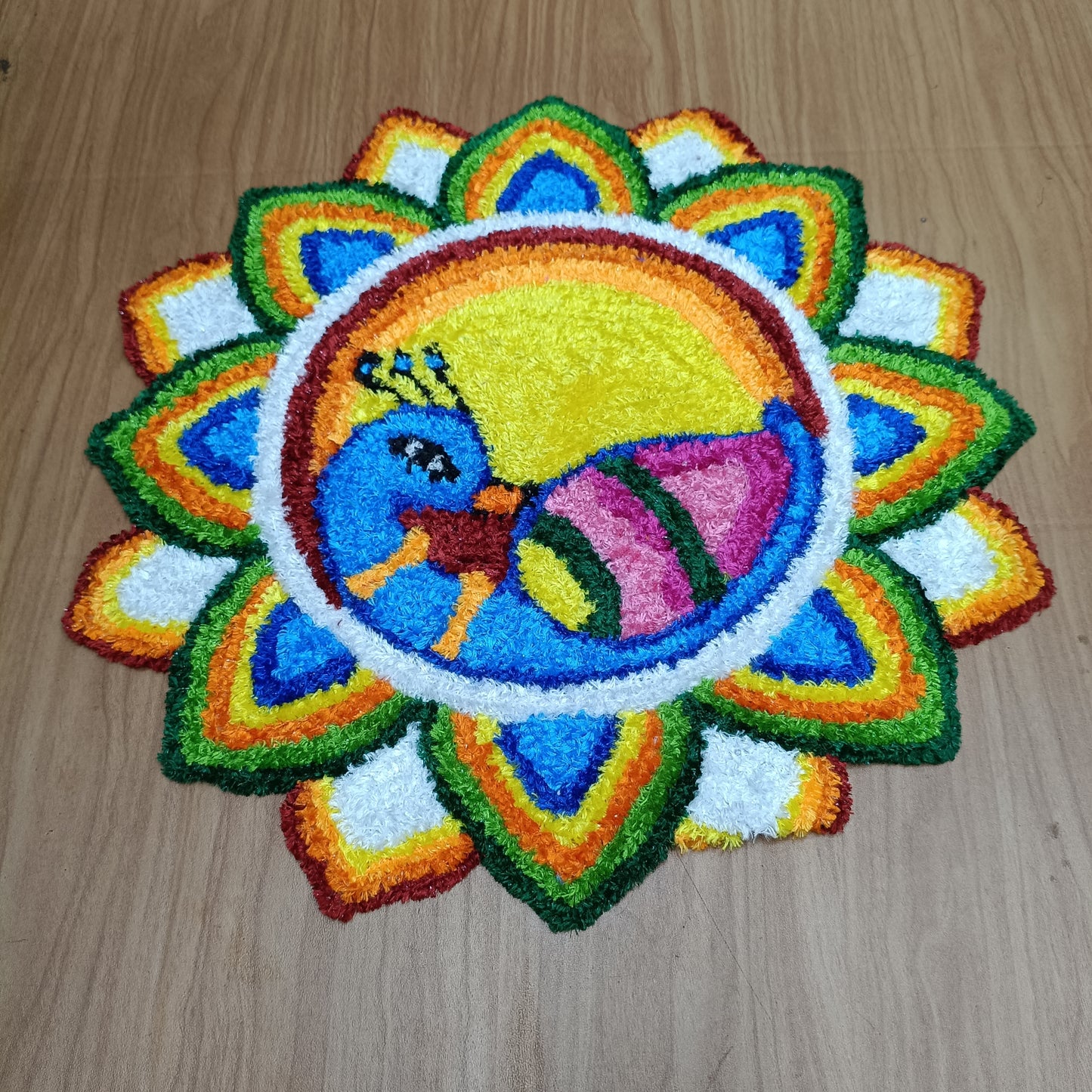 2ft Handicrafts Rexine Rangoli Mat for Festive & Home Decoration