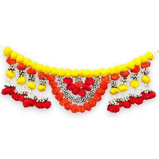 40 inch Marigold Toran for Door | Artificial Genda Flower Hanging Decor