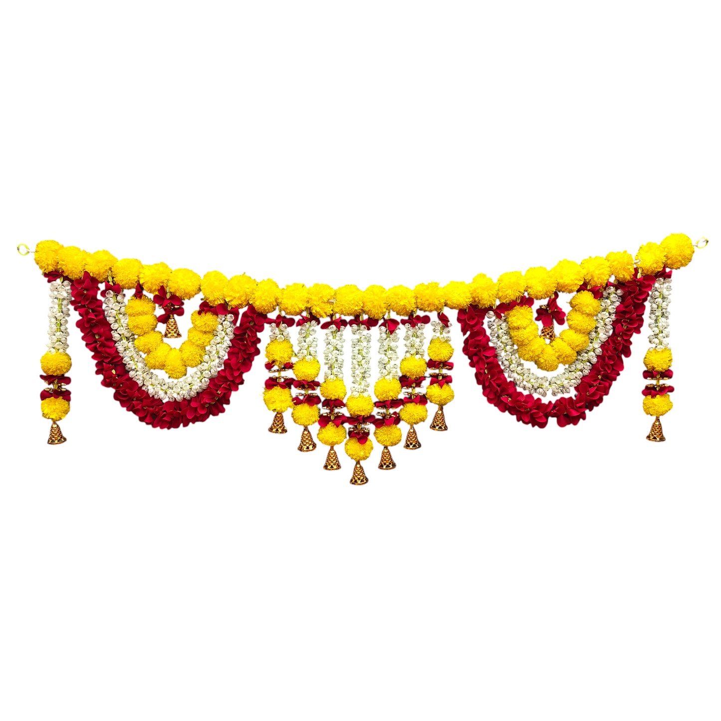 42 inch Marigold Toran for Door | Artificial Genda Flower Hanging Decor