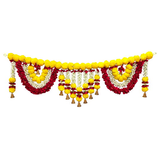 42 inch Marigold Toran for Door | Artificial Genda Flower Hanging Decor