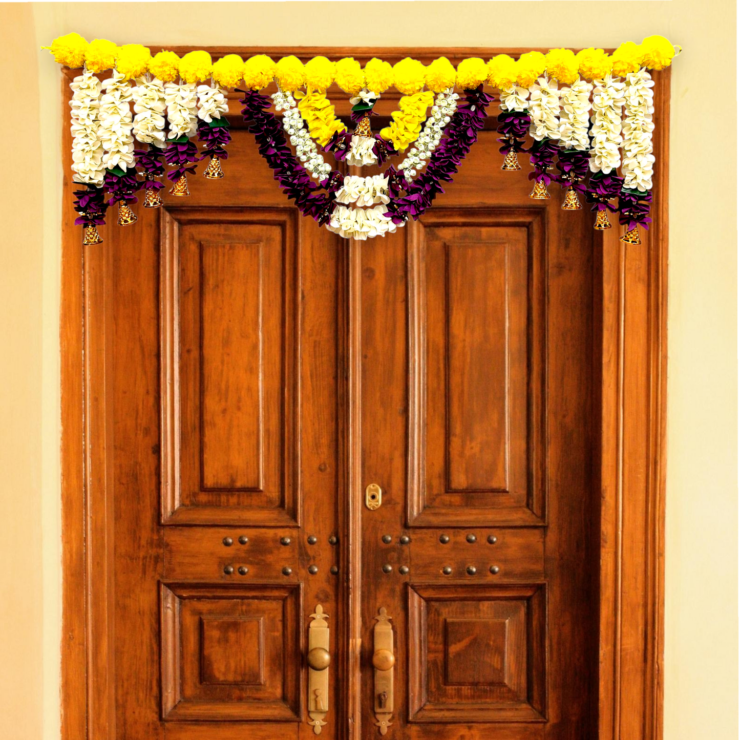 40 inch Marigold Toran for Door | Artificial Genda Flower Hanging Decor