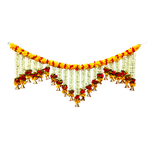 40 inch Toran For Main  Door | Artificial Genda Flower Hanging Decor