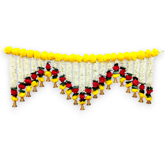 40 inch Marigold Toran for Door | Artificial Genda Flower Bandarwal Decor