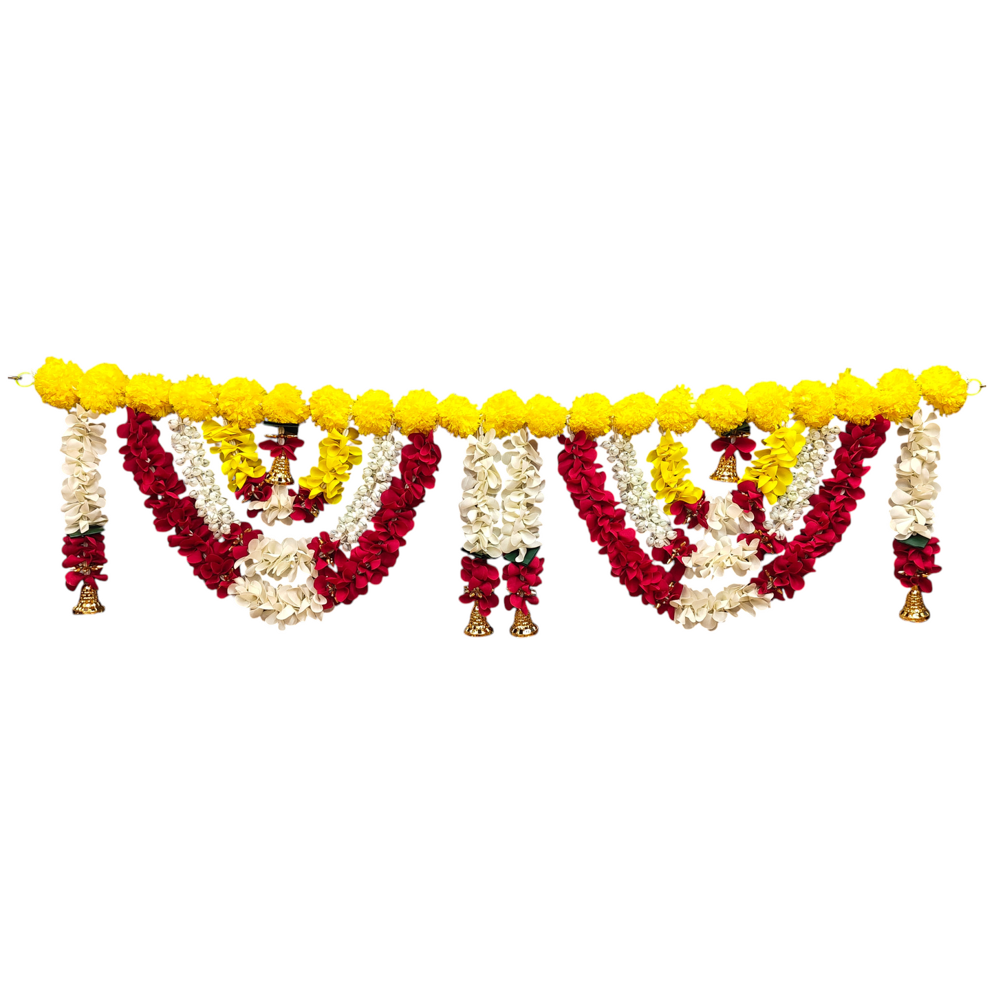 40 inch Marigold Toran for Door | Artificial Genda Flower Hanging Decor