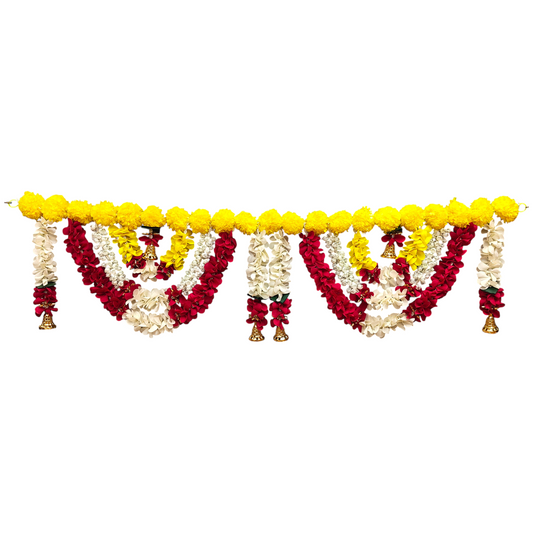 40 inch Marigold Toran for Door | Artificial Genda Flower Hanging Decor