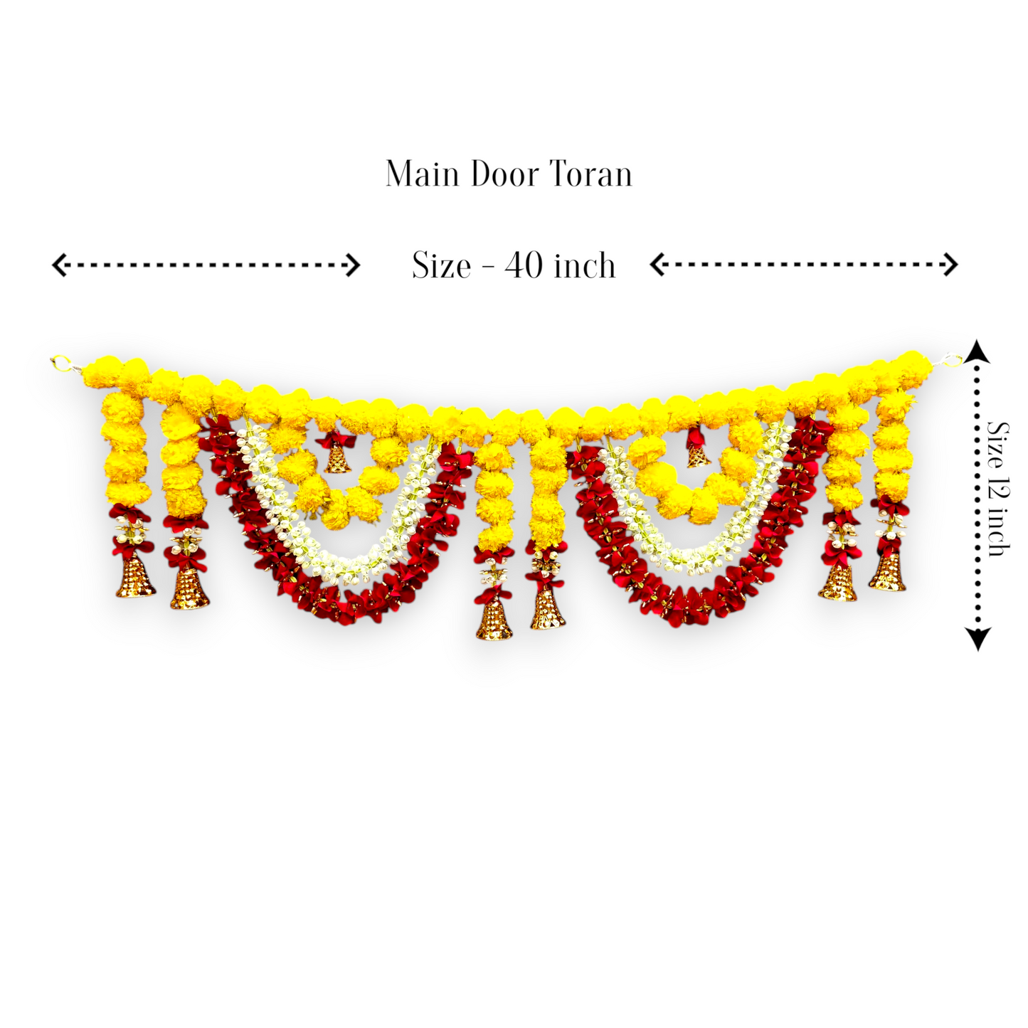 40 Inch Marigold Toran Door Hanging Garland | Festive Home Décor