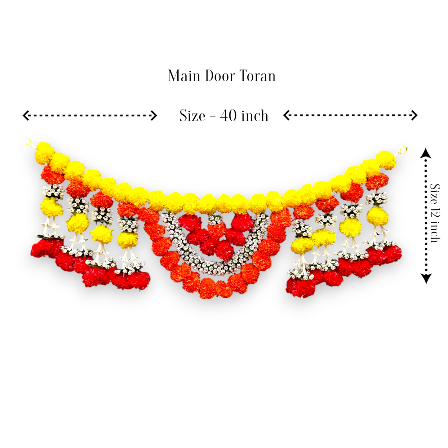 40 Inch Marigold Toran Door Hanging Garland | Festive Home Décor