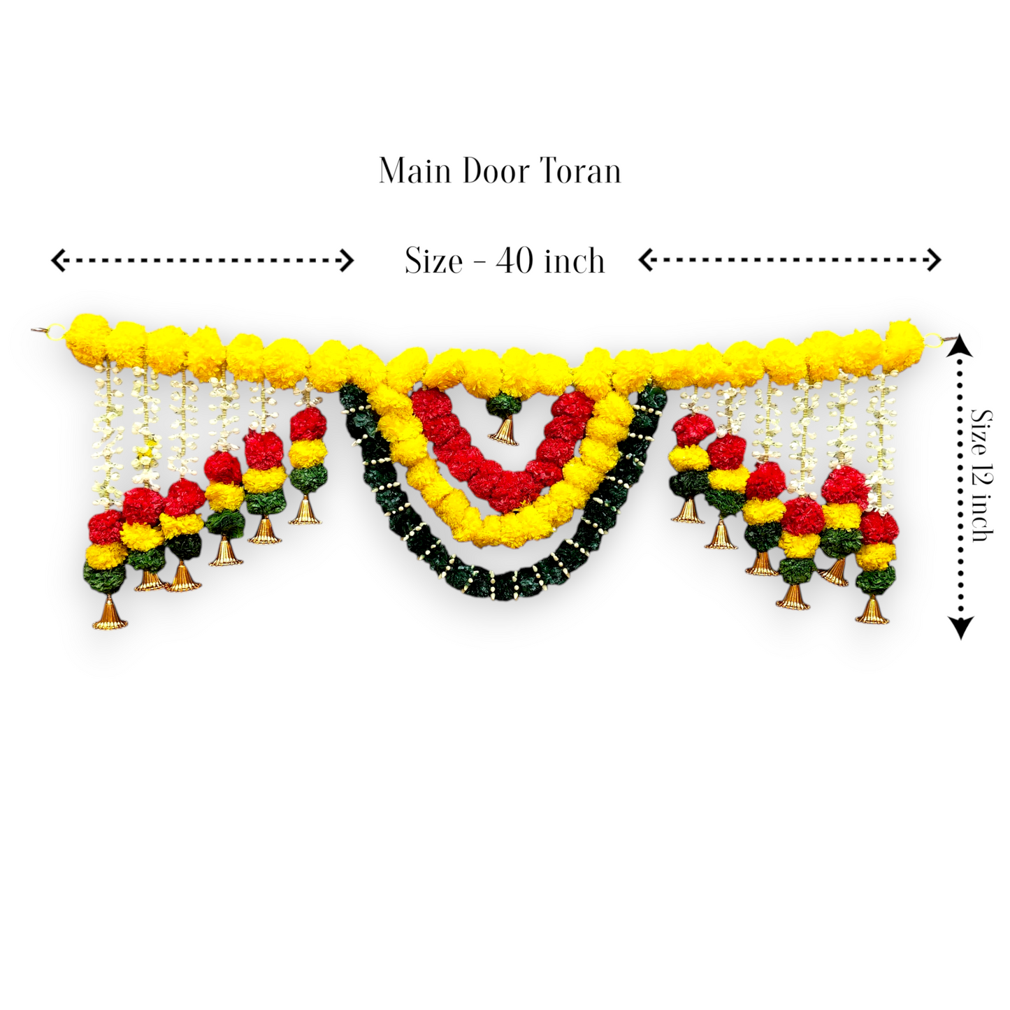 Handcraft 40 inch Main Door Toran | Festive Home Décor