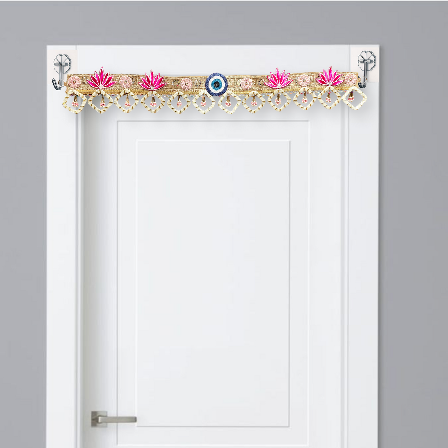 Fancy 40 Inch Handmade Designer Toran | Beaded Floral Door Hanging | Festive Home Decor Toran for Diwali, Wedding & Pooja