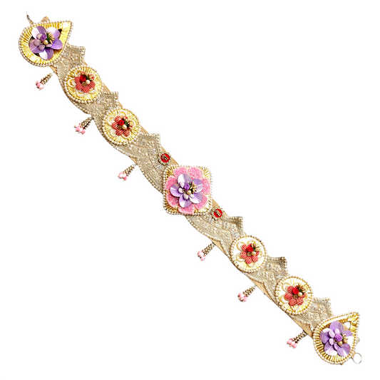 Fancy 40 Inch Handmade Designer Toran | Beaded Floral Door Hanging | Festive Home Decor Toran for Diwali, Wedding & Pooja