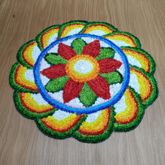 2ft Handicrafts Rexine Rangoli Mat for Festive & Home Decoration