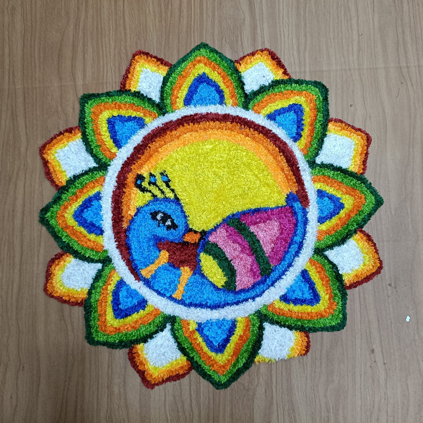2ft Handicrafts Rexine Rangoli Mat for Festive & Home Decoration