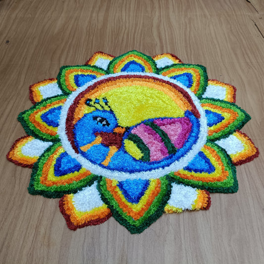 2ft Handicrafts Rexine Rangoli Mat for Festive & Home Decoration