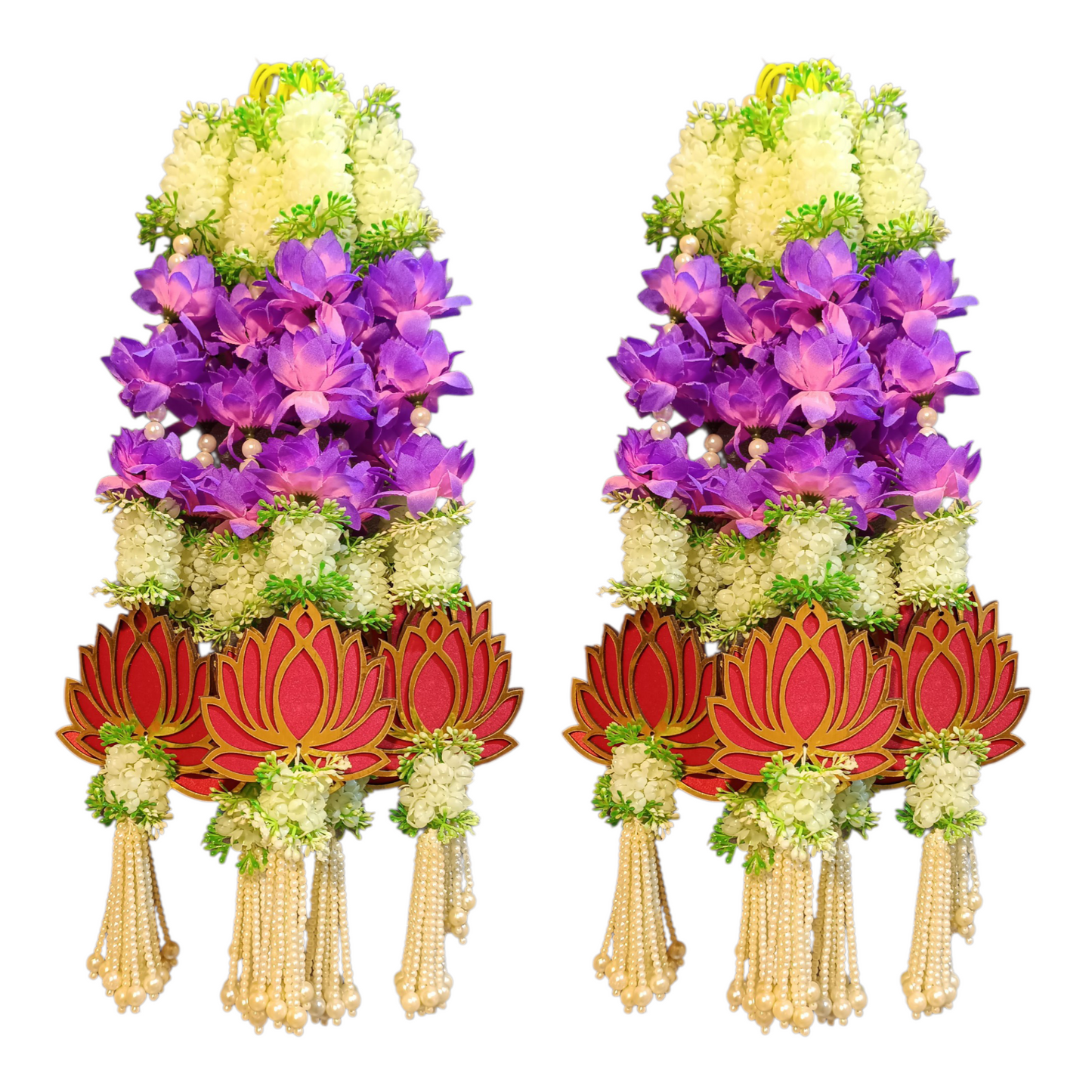 1.5 ft Lotus Hanging Ladi for Home Decoration | Festival Decor | Handmade Item