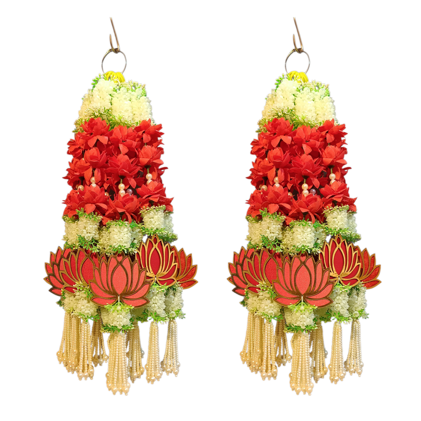 1.5 ft Lotus Hanging Ladi for Home Decoration | Festival Decor | Handmade Item